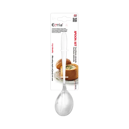 3pc No. 1 Simple Round Spoon