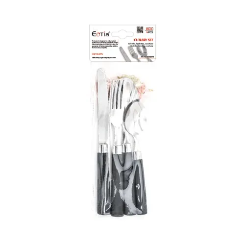 4PC Flat Square Shank Knife Set