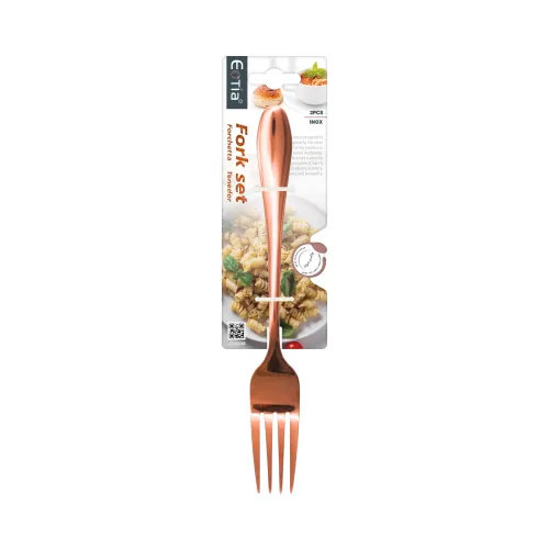 1012 No. 1 Rose Gold Fork 2PC
