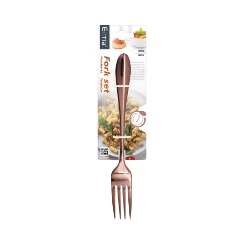 1012 No. 2 Rose Gold Fork 2PC