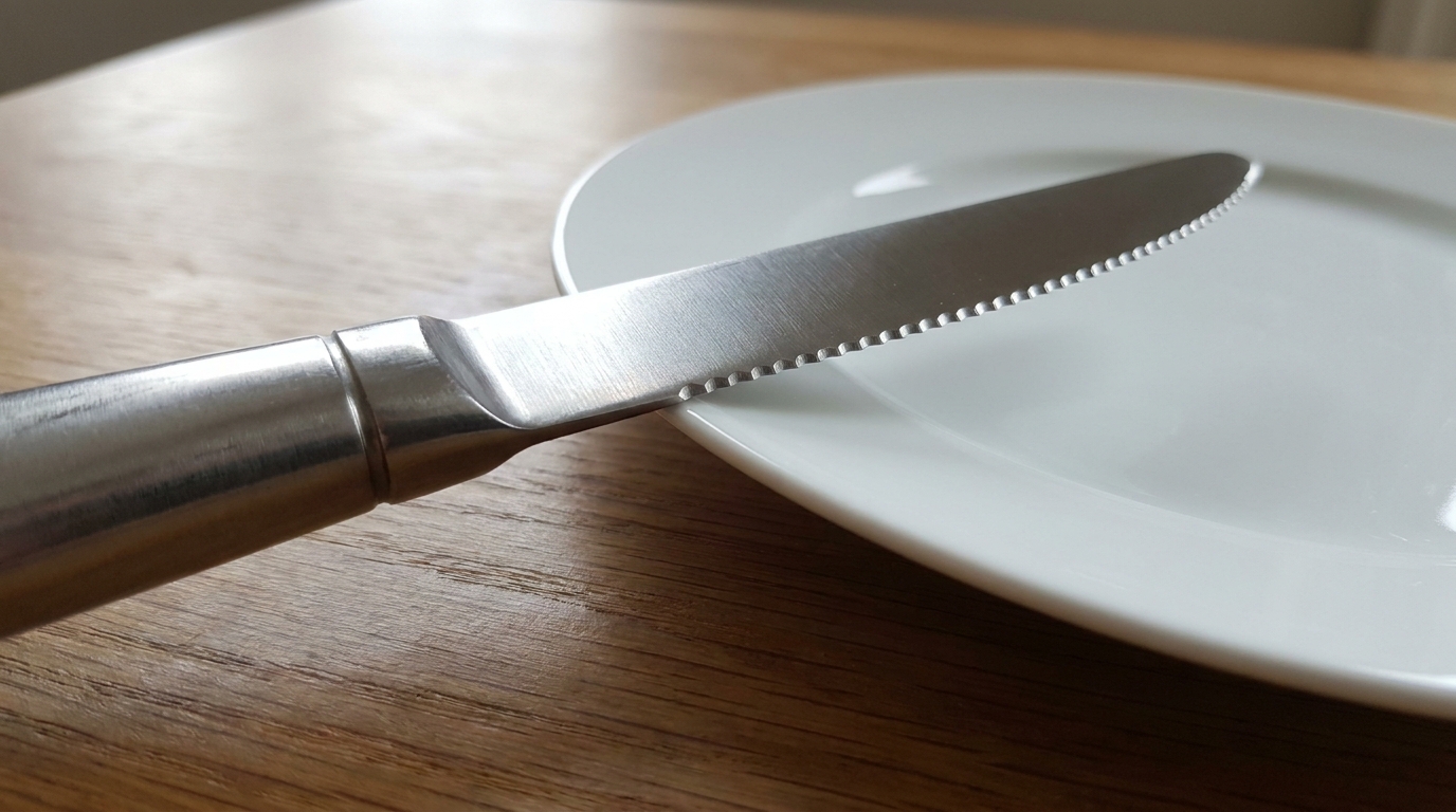 forged stainless steel knife heavy balanced
