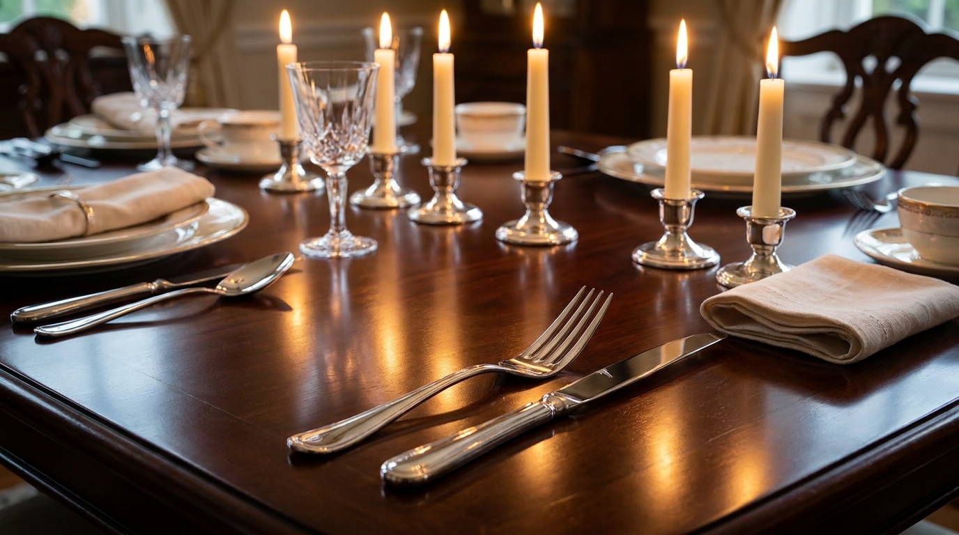 mirror polish cutlery glossy reflective