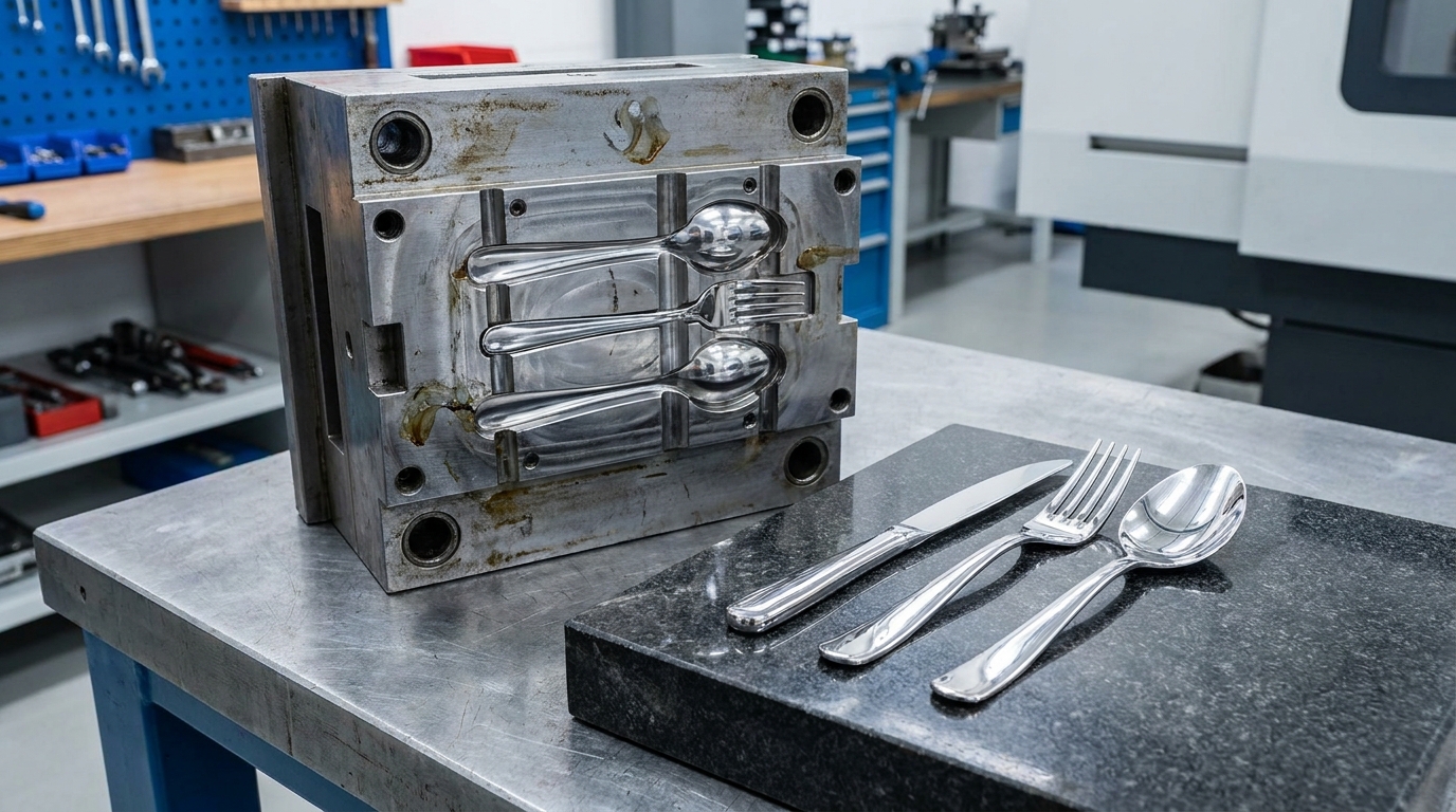 stainless steel cutlery industrial polished